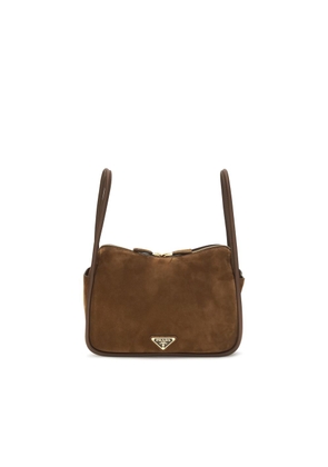 Prada Brown Calf Leather Bos Taurus Handbag