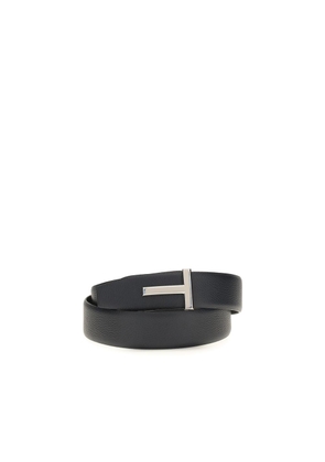 Tom Ford Black Calf Leather Bos Taurus Belt - 100 cm / 40 Inches