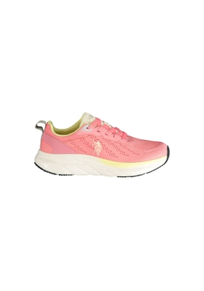 U.S. POLO ASSN. Pink Polyurethane Women's Sneaker - EU37/US7