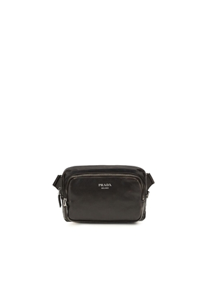 Prada Brown Calf Leather Bos Taurus Shoulder Bag