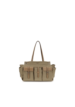 Prada Bicolor Cotton Shoulder Bag