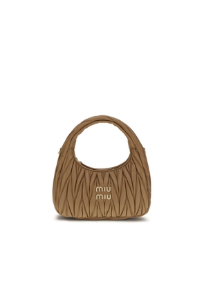 Miu Miu Beige Calf Leather Bos Taurus Handbag