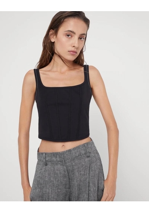 Brunello Cucinelli Black Cotton T-Shirt - M