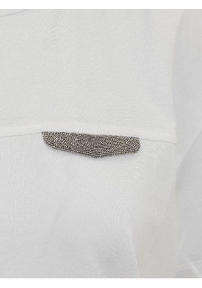 Brunello Cucinelli White Cotton T-Shirt - XL