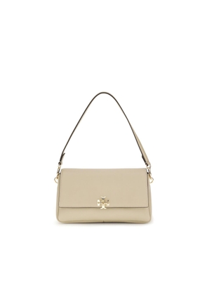 Tory Burch Beige Calf Leather Bos Taurus Shoulder Bag