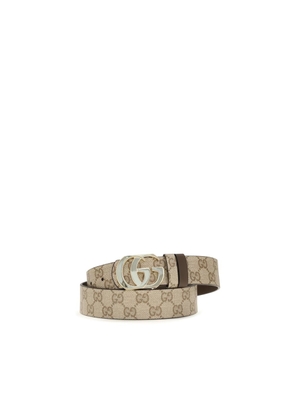Gucci Beige Calf Leather Bos Taurus Regular Belt - 100 cm / 40 Inches