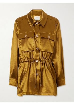 Giuliva Heritage - Tessa Drawstring Satin Jacket - Gold - IT36,IT38,IT40,IT42,IT44,IT46