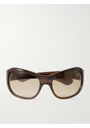 Thistles - The Atlas D-frame Tortoiseshell Acetate Sunglasses - Brown - One size