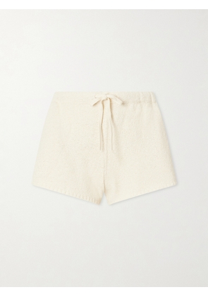 Suzie Kondi - Shallis Cotton-bouclé Shorts - Neutrals - x small,small,medium,large,x large