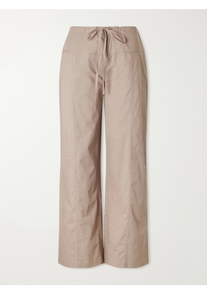 Deiji Studios - Seam Organic Cotton Straight-leg Drawstring Pants - Gray - xx small,x small,small,medium,large,x large