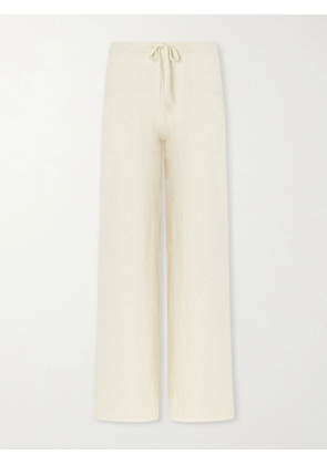 Suzie Kondi - Calla Cotton-bouclé Flared Pants - Neutrals - x small,small,medium,large,x large