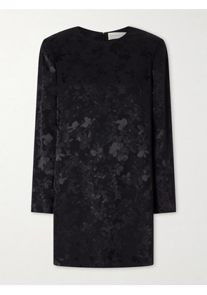 Veronica de Piante - Carlota Floral-jacquard Dress - Black - IT36,IT38,IT40,IT42,IT44,IT46
