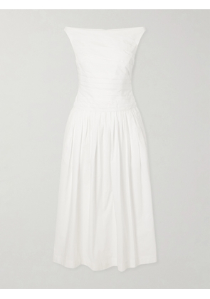 Cara Cara - Zora Cotton-poplin Midi Dress - White - US0,US2,US4,US6,US8,US10