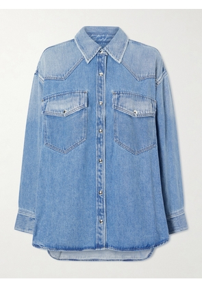 AGOLDE - Lotta Denim Shirt - Blue - x small,small,medium,large,x large