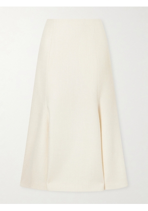 Gabriela Hearst - Patterson Frayed Wool And Cashmere-blend Midi Skirt - Neutrals - IT38,IT40,IT42,IT44,IT46