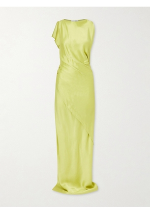 Victoria Beckham - Satin Draped Gown - Yellow - UK 4,UK 6,UK 8,UK 10,UK 12,UK 14