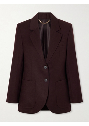 Victoria Beckham - Katherine Wool Jacket - Burgundy - UK 4,UK 6,UK 8,UK 10,UK 12,UK 14