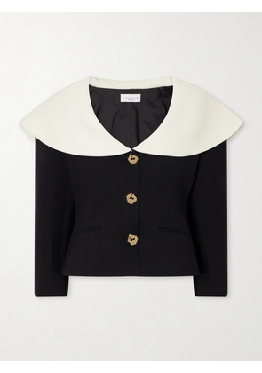 VIOLANTE NESSI - Manuela Embellished Wool Jacket - Black - IT36,IT38,IT40,IT42,IT44,IT46