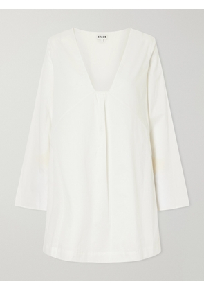 STAUD - Vivi Paneled Cotton Dress - Neutrals - x small,small,medium,large,x large