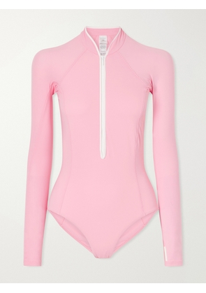 Hunza G - Tyra Two-tone Swimsuit - Pink - x small,small,medium,large,x large