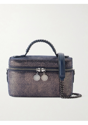 Stella McCartney - Falabella Vanity Metallic Vegetarian Suede Shoulder Bag - Blue - One size