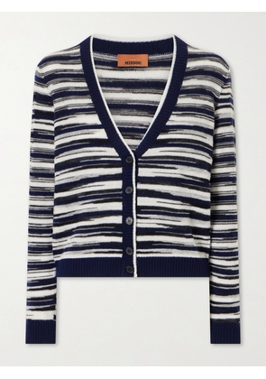 Missoni - Striped Cashmere And Wool-blend Cardigan - Black - IT36,IT38,IT40,IT42,IT44,IT46,IT48