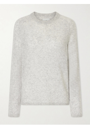 The Elder Statesman - Nimbus Laurel Knitted Cashmere And Silk-blend Sweater - Gray - x small,small,medium,large