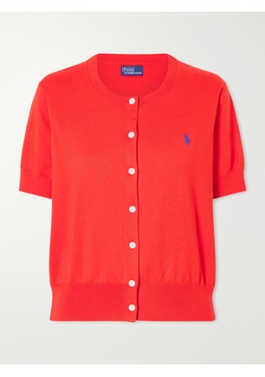 Polo Ralph Lauren - Logo-embroidered Cotton-blend Cardigan - xx small,x small,small,medium,large,x large