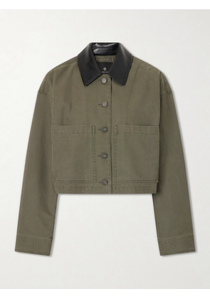 Anine Bing - Yuma Cotton Jacket - Green - x small,small,medium,large