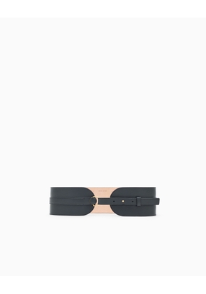 Fashion belt in polished leather