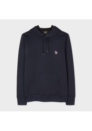PS Paul Smith Dark Navy Cotton Zebra Logo Hoodie Blue
