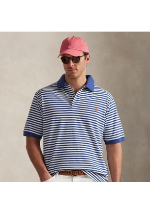 Big & Tall - Striped Mesh Polo Shirt