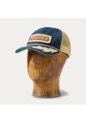 Logo-Patch Denim Trucker Cap
