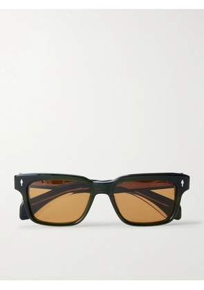 Jacques Marie Mage - Molino 55 Rectangular-Frame Acetate Sunglasses - Men - Green