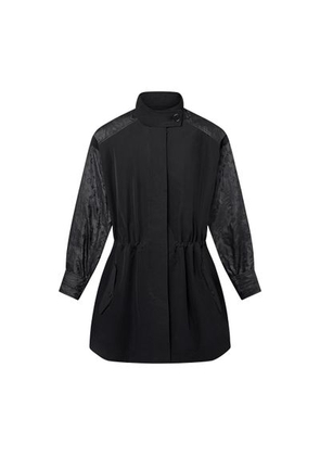 Monogram Accent Oversized Parka
