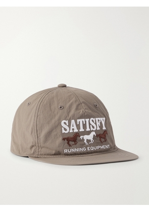 Satisfy - Flitesilk Logo-Embroidered Shell Running Cap - Men - Brown