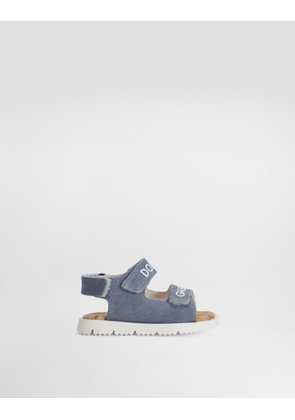 Dolce & Gabbana Canvas Sandals - Man Shoes For First Steps (19-26) Azure 23