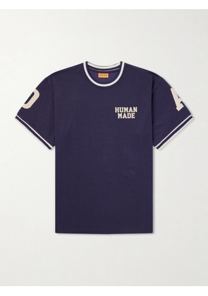 Human Made - Logo-Print Jersey T-Shirt - Men - Blue - S