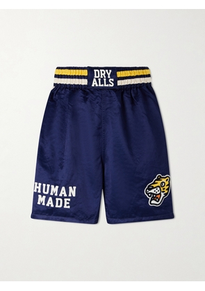 Human Made - Straight-Leg Logo-Embroidered Cotton-Blend Shorts - Men - Blue - S