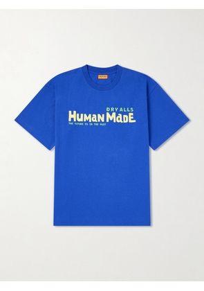 Human Made - Logo-Print Cotton-Jersey T-Shirt - Men - Blue - S