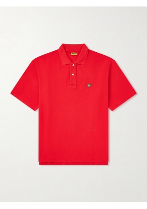 Human Made - Logo-Appliquéd Cotton-Piqué Polo Shirt - Men - Red - S