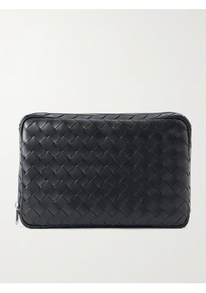 Bottega Veneta - Intrecciato Leather Pouch - Men - Black