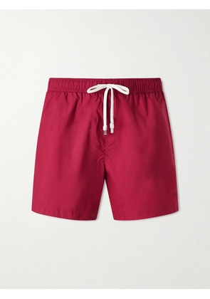 Zegna - Straight-Leg Mid-Length Swim Shorts - Men - Red - S