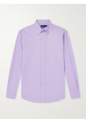 Polo Ralph Lauren - Logo-Embroidered Cotton Shirt - Men - Purple - XS
