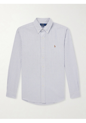 Polo Ralph Lauren - Logo-Embroidered Striped Cotton Shirt - Men - Blue - XS