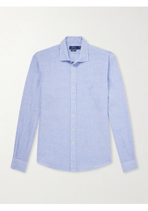 Polo Ralph Lauren - Checked-Woven Linen Shirt - Men - Blue - XS