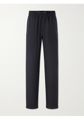Saman Amel - Straight-Leg Silk Trousers - Men - Black - IT 46