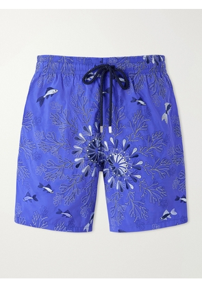 Vilebrequin - Mistral Embroidered Straight-Leg Swim Shorts - Men - Blue - S