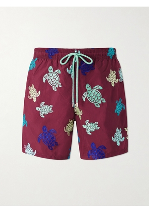 Vilebrequin - Mistral Embroidered Straight-Leg Swim Shorts - Men - Red - S