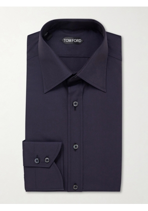 TOM FORD - Cotton-Poplin Shirt - Men - Blue - EU 39